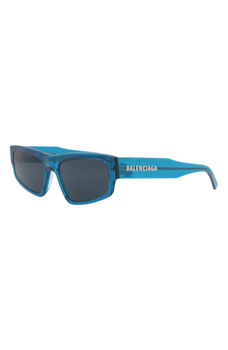 Balenciaga Sunglasses, Alternate, color, Blue Blue Blue