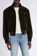 McQueen Corduroy Harrington Jacket