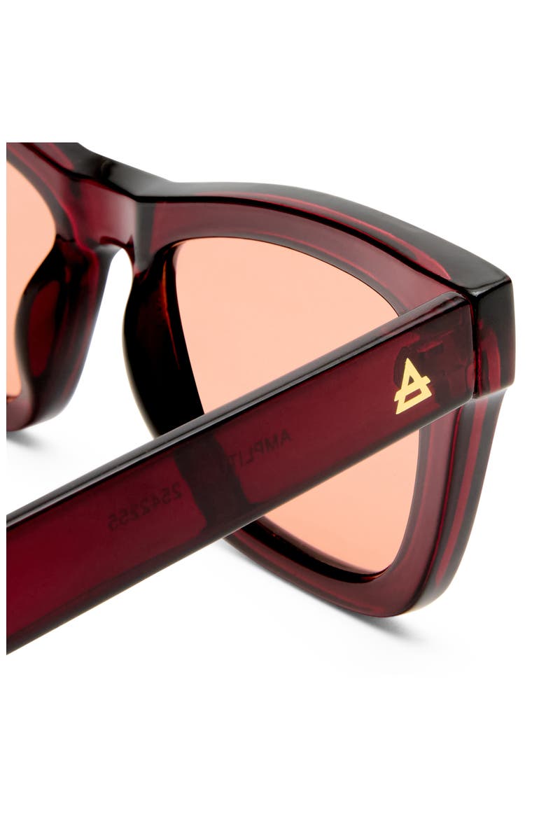 Amplitude 52mm Cat Eye Sunglasses, Alternate, color, CHERRY / CINNAMON TINT