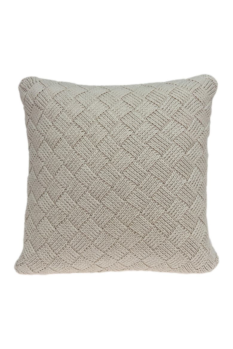 Aldo Transitional Pillow - 20" x 20" - Beige, Alternate, color, BEIGE