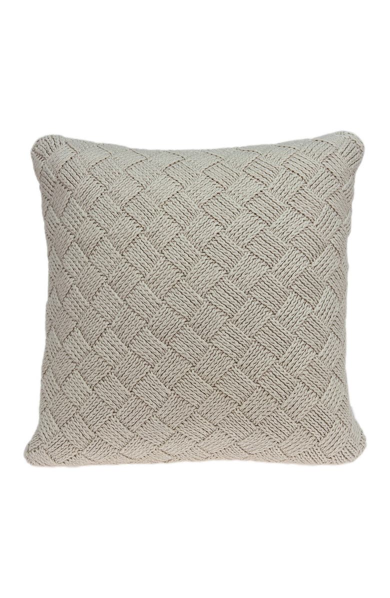 PARKLAND COLLECTION Aldo Transitional Pillow - 20" x 20" - Beige, Alternate, color, Beige