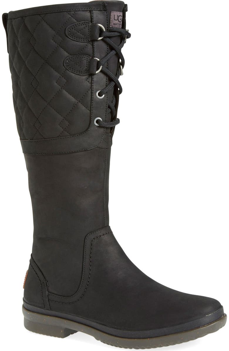 UGG<sup>®</sup> Elsa Quilted Waterproof Boot, Main, color,