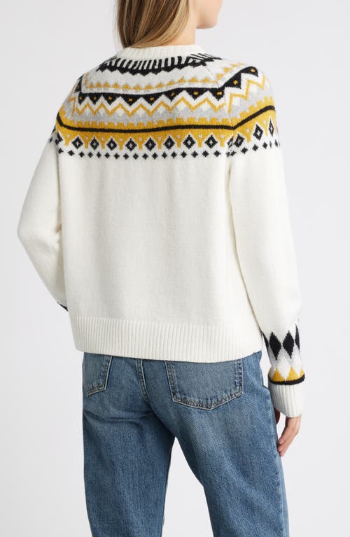 CASLON CASLON® FAIR ISLE CREWNECK PULLOVER SWEATER