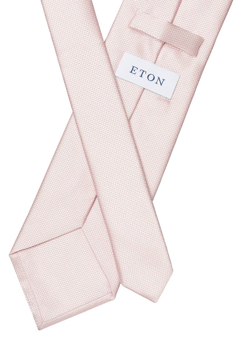 Pink Textured Silk Tie, Alternate, color, MEDIUM PINK