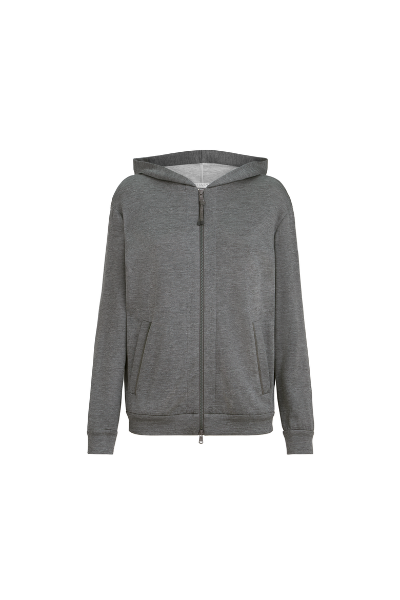 Sweatshirt with hood, Alternate, color, Dark Grey