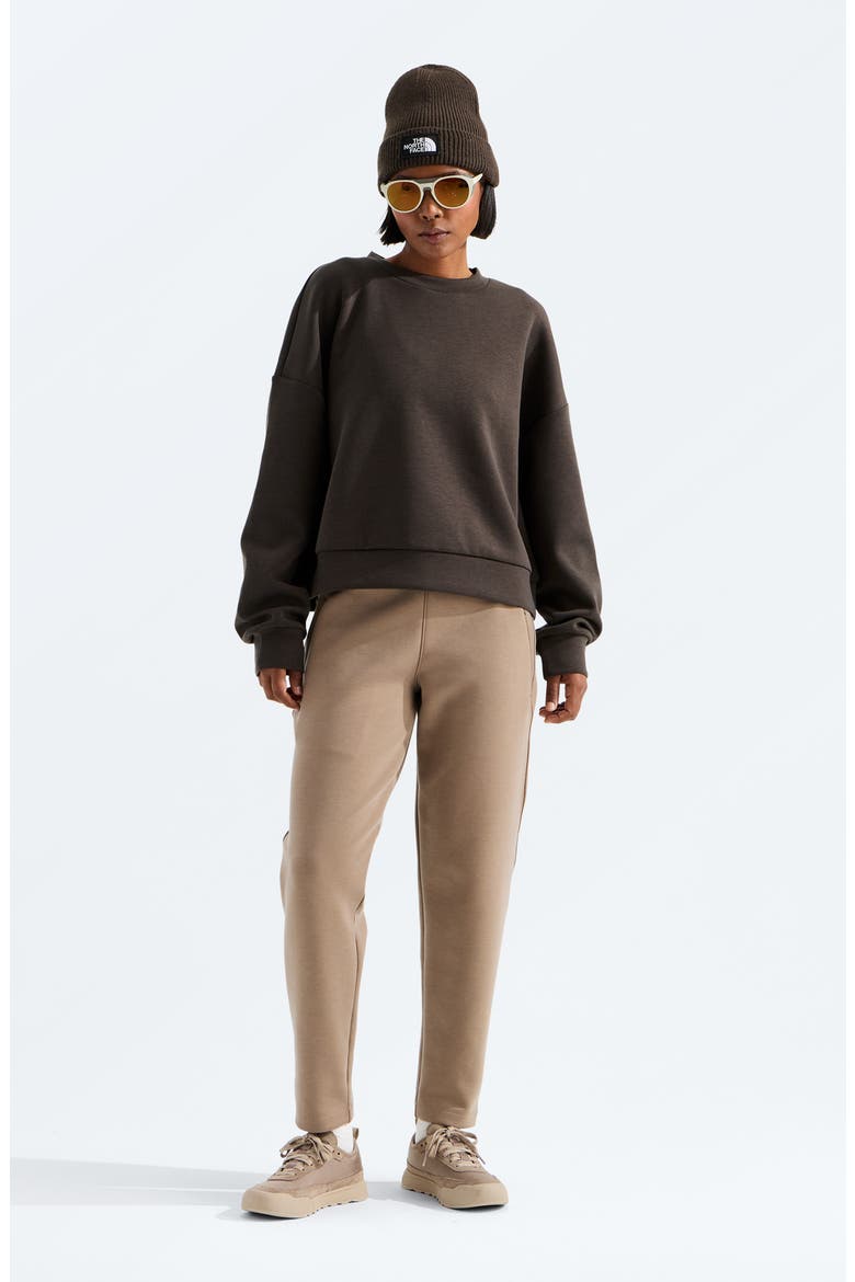 Jaida Crew Sweatshirt, Alternate, color, DARK CHESTNUT