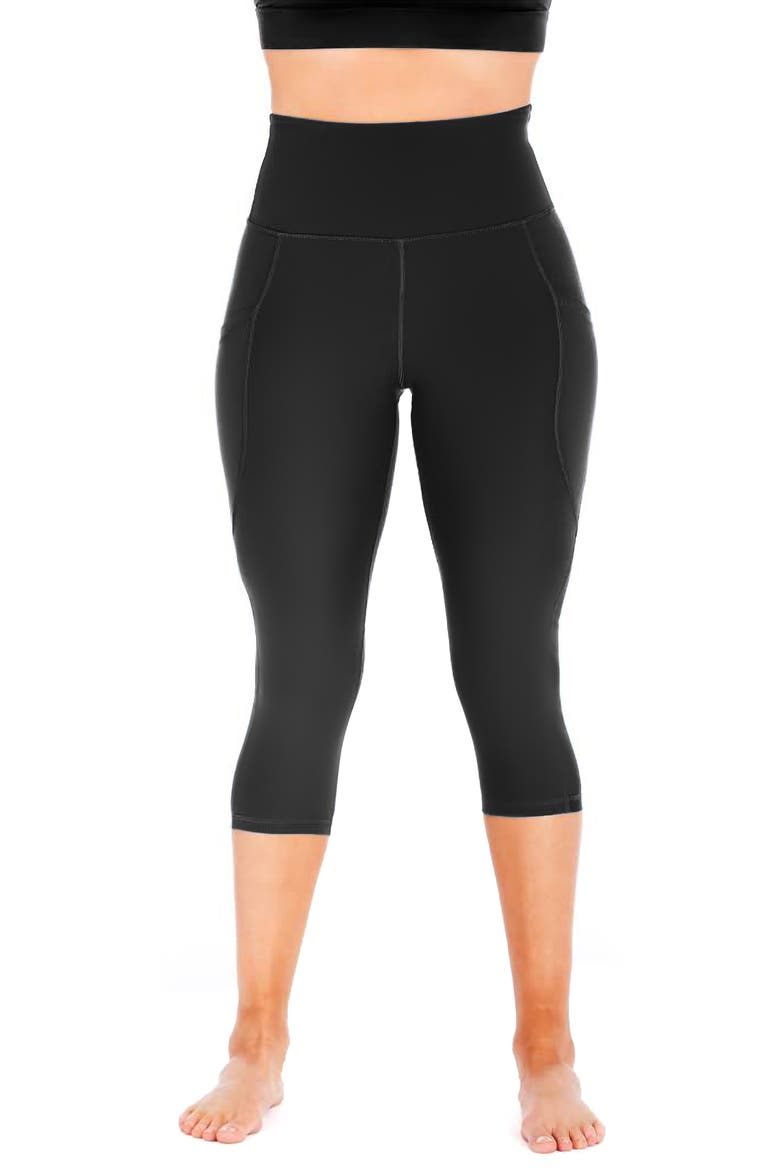 Guardian Capri Leggings, Main, color, BLACK