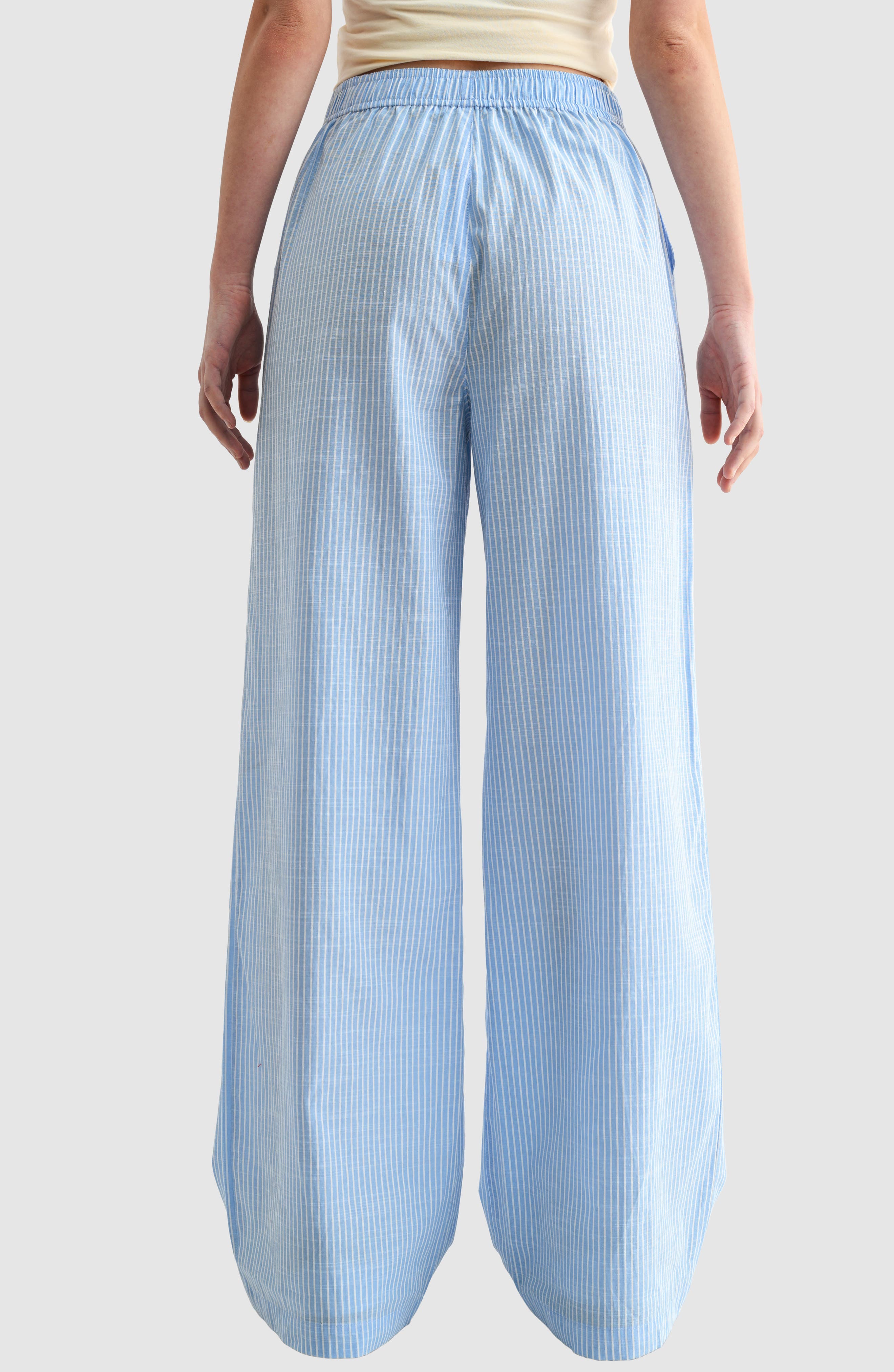 Stripe Wide Leg Pull-On Pants - image 2