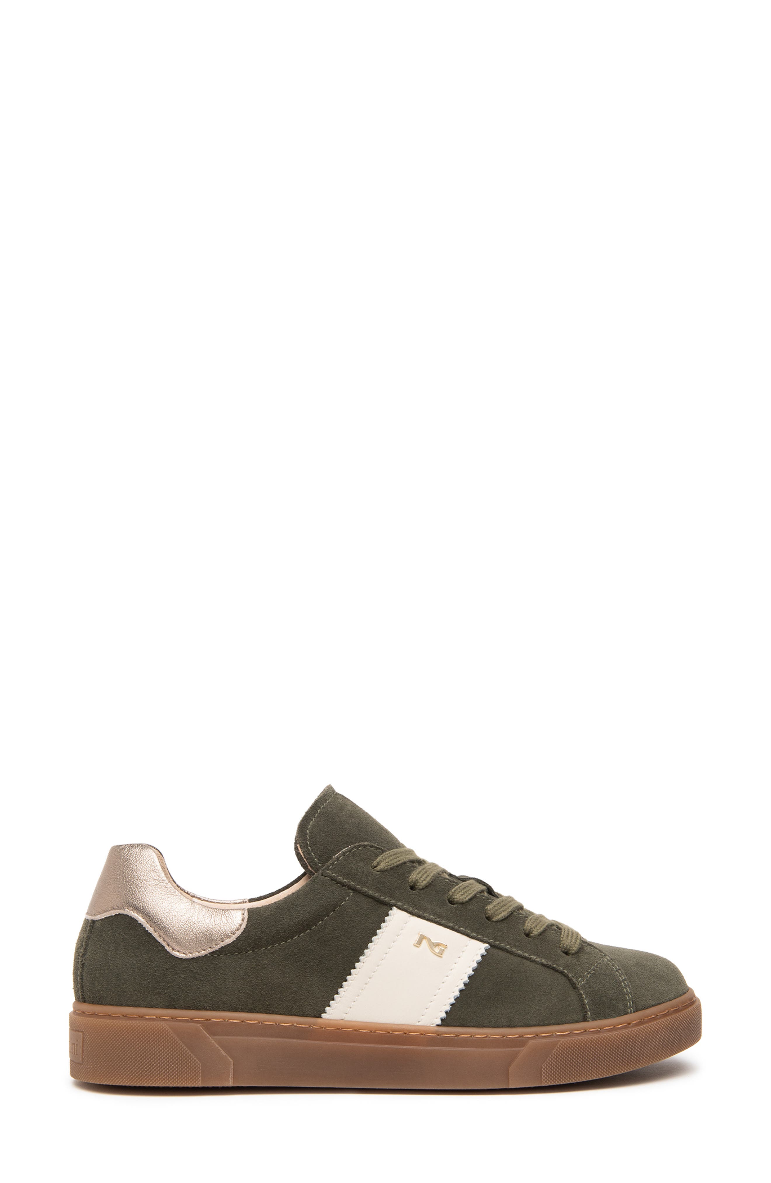 Retro Low Top Leather Sneaker, Alternate, color, OLIVE