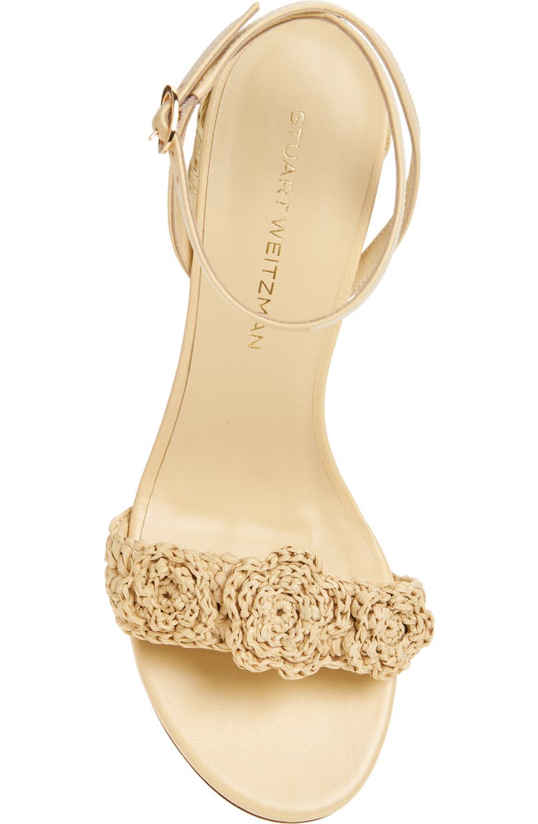 Stuart Weitzman Magnolia Ankle Strap Sandal, Alternate, color, Naturl Tnl