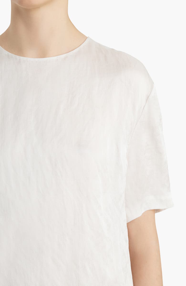 Khaite Webber Crinkled Voile Maxi Dress, Alternate, color, Chalk