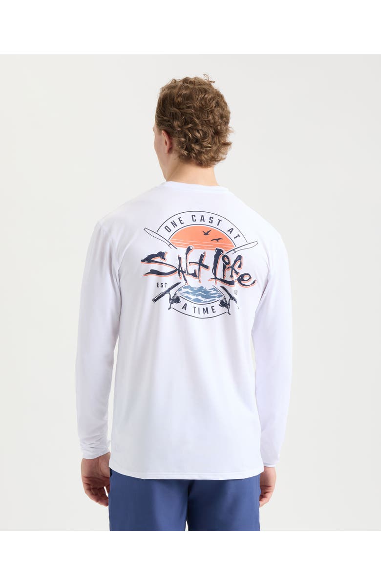 Salt Life One Cast at a Time Long Sleeve Performance Tee, Alternate, color, 