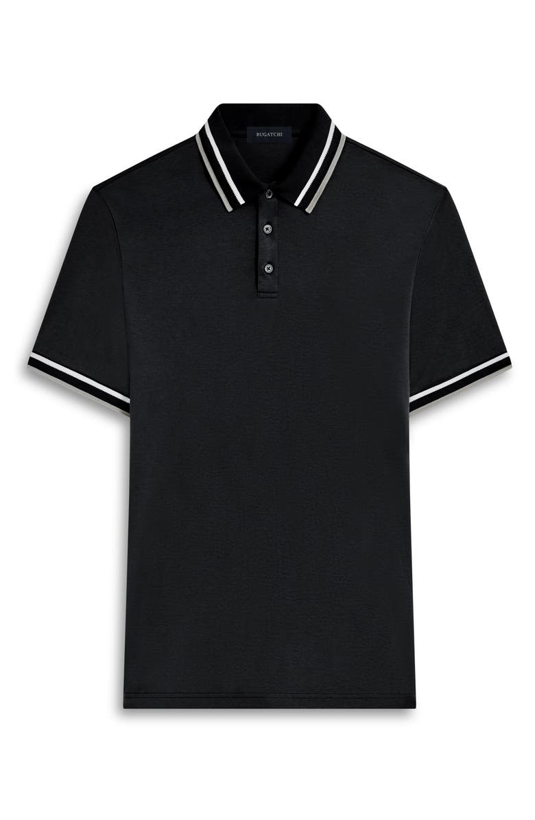 Bugatchi Tipped Short Sleeve Cotton Polo, Alternate, color,