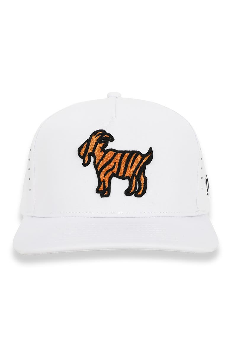 The Goat Baseball Cap, Alternate, color, WHITE