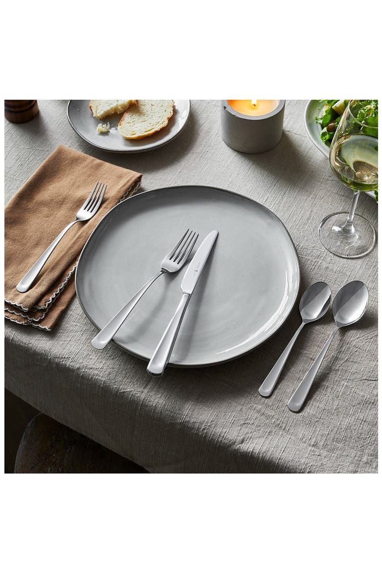 Silvano 18/10 Stainless Steel 45-Piece Flatware Set, Alternate, color, SILVER