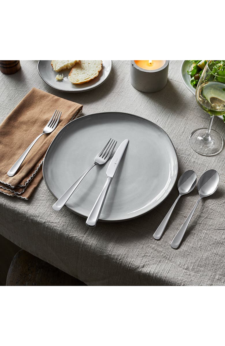 HENCKELS CUTLERY Silvano 18/10 Stainless Steel 45-Piece Flatware Set, Alternate, color, Silver