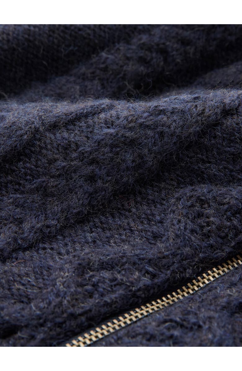 Celtic & Co. British Wool Cable Zip Cardigan, Alternate, color,