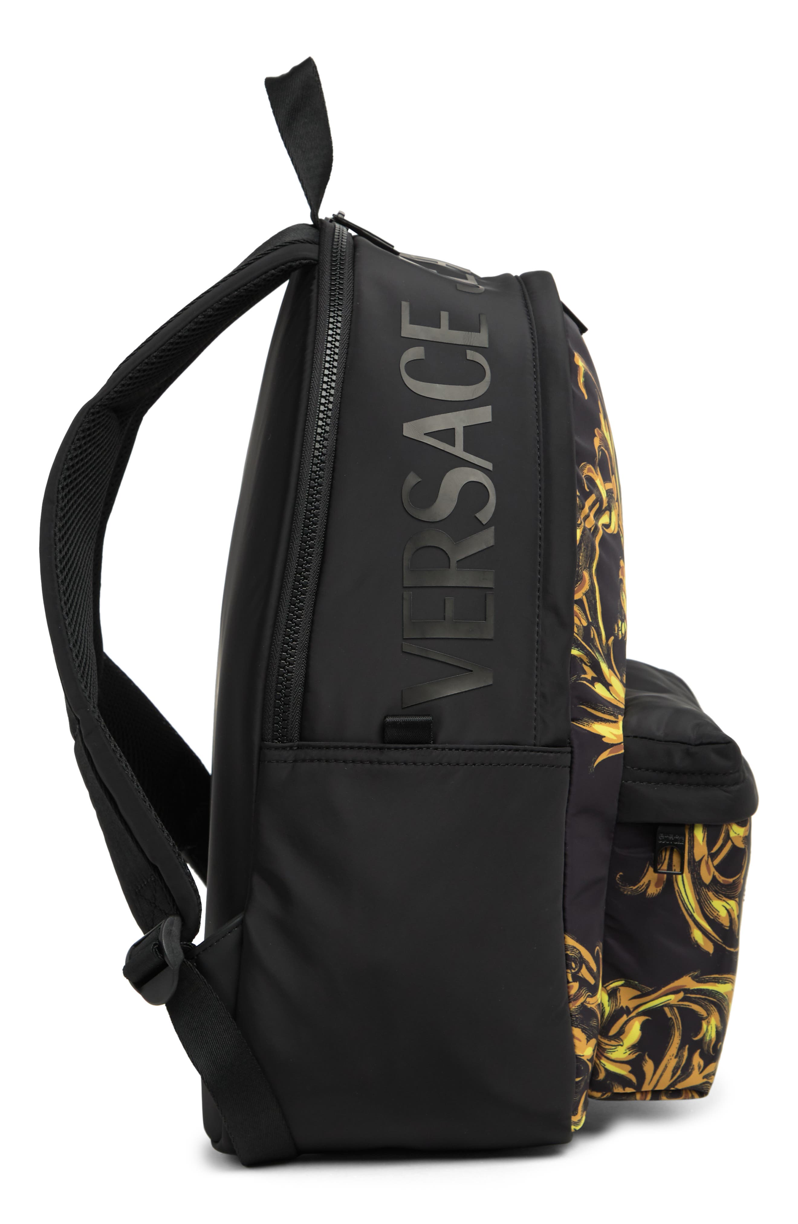 Versace Jeans Logo Print Backpack, Alternate, color, 