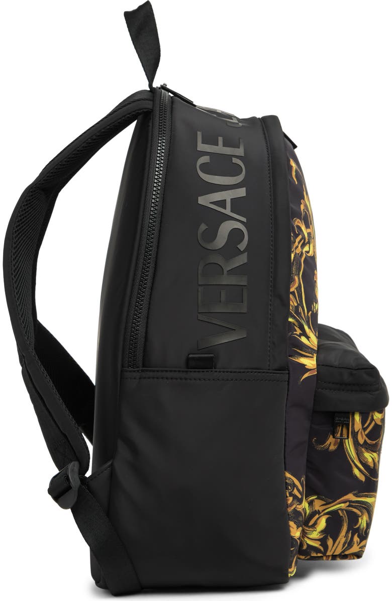 Versace Jeans Logo Print Backpack, Alternate, color,