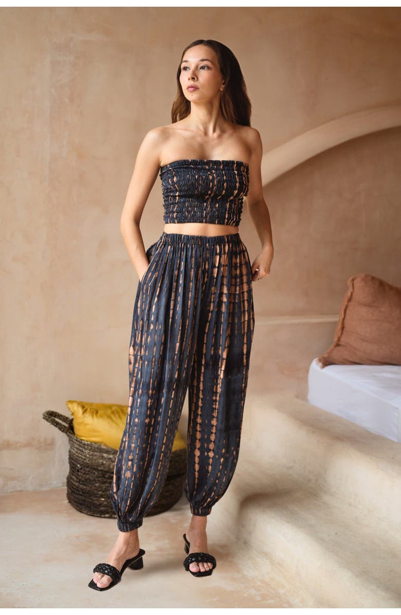 PINK HALEY Jane Balloon Pants With Matching Tube Top Set, Alternate, color, 