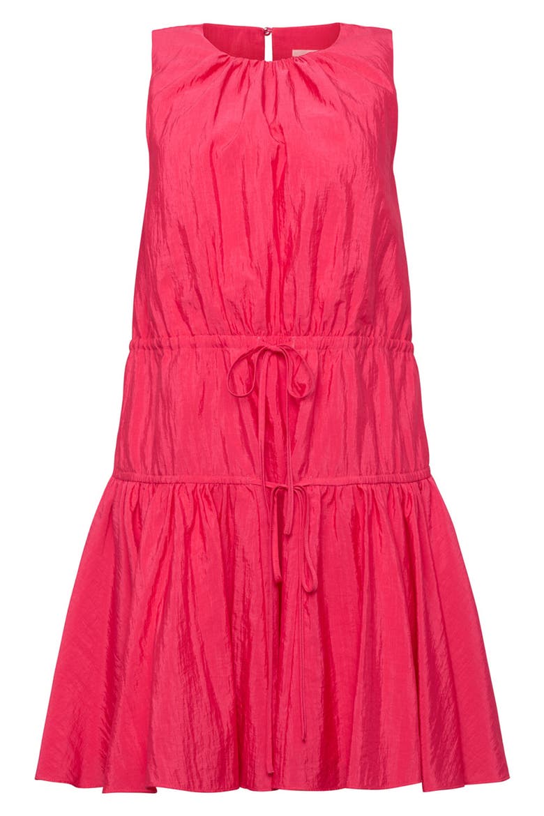 Leyla Tiered Minidress, Alternate, color, AZALEA