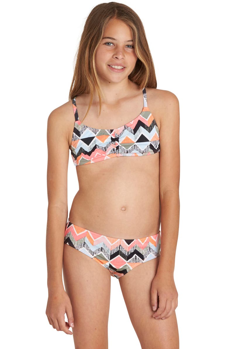 Billabong Zigginz Crossback Two-Piece Swimsuit, Main, color, 