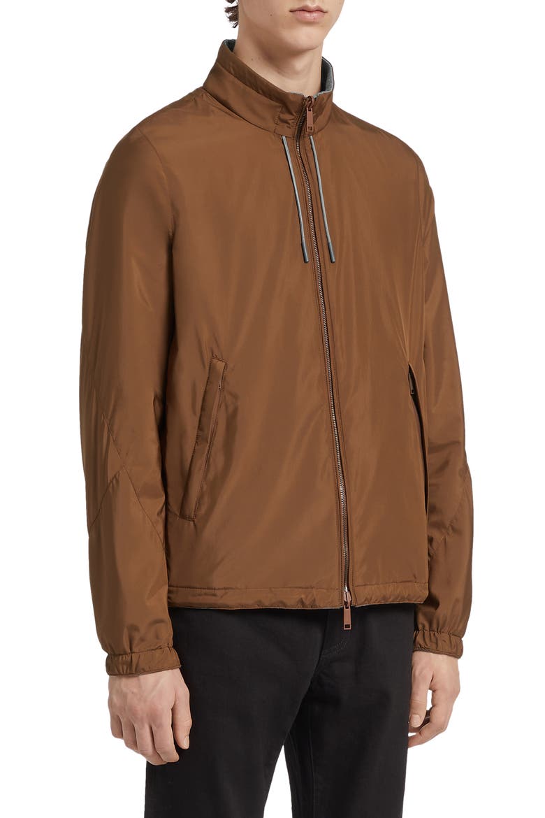 Zephyr Reversible Blouson Jacket, Alternate, color, VICUNA