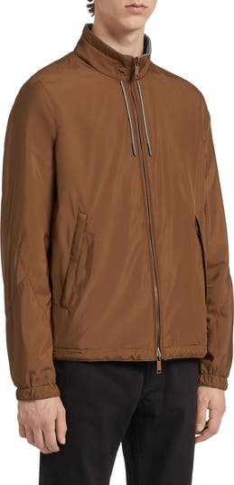 AM051　Ermenegildo Zegna　リバーシブルボンバージャケット Zegna ジップアップ ボンバージャケット | ブルー | FARFETCH JP