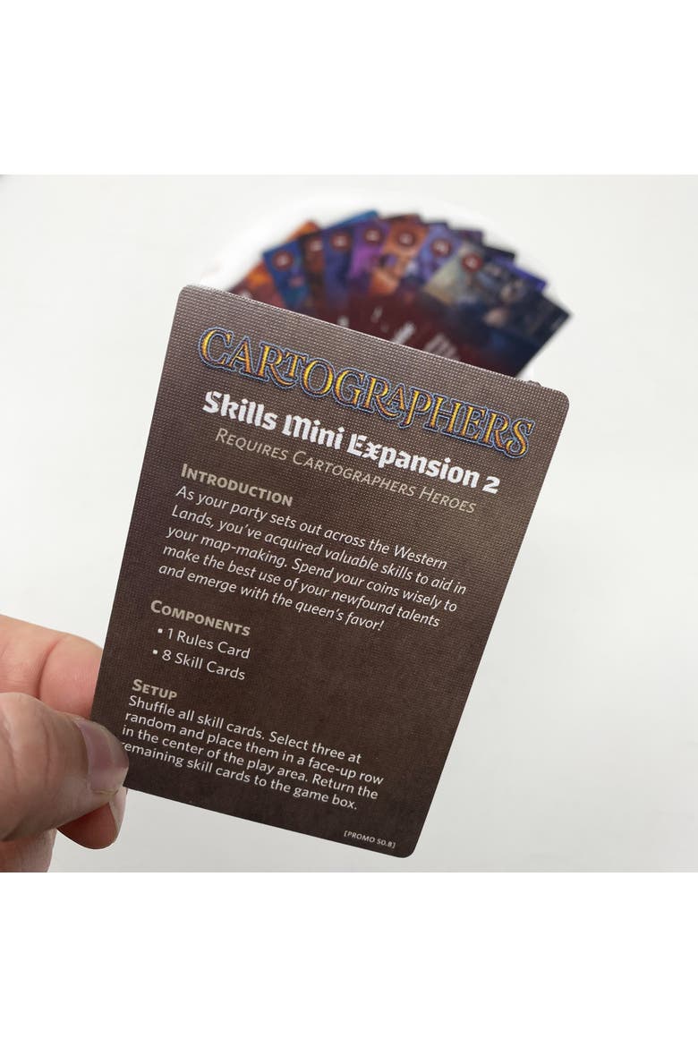 Cartographers Skills 2 Miniexpansion With 8 New Skill Cards, Alternate, color, Multicolored