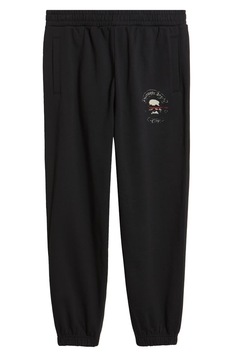 OVERNIGHT ANGELS CREW Graffiti Skull Cotton Sweatpants, Alternate, color, 