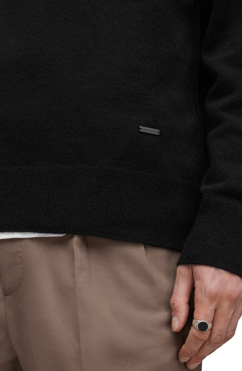 AllSaints Finn Cashmere & Wool Crewneck Sweater, Alternate, color, 