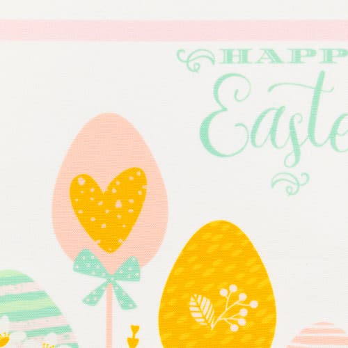 Northlight Striped Pastel Happy Easter Table Runner