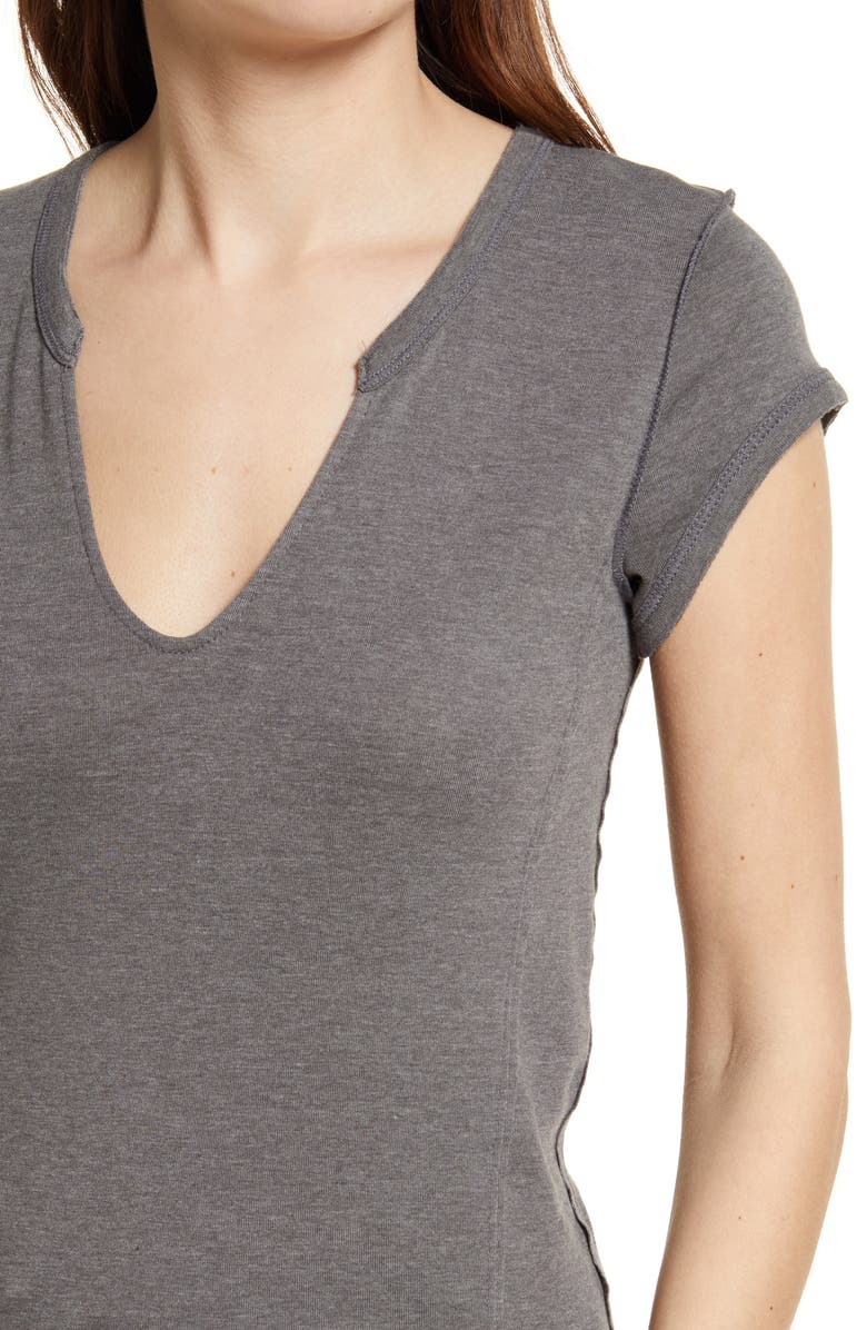 Free People We the Free Always Yours V-Neck Cotton Blend T-Shirt, Alternate, color, 