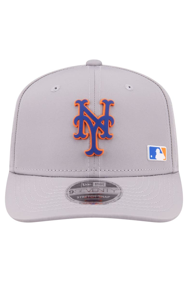 Men's New Era Gray New York Mets Laser Perforated 9SEVENTY Adjustable Hat, Alternate, color, Gray