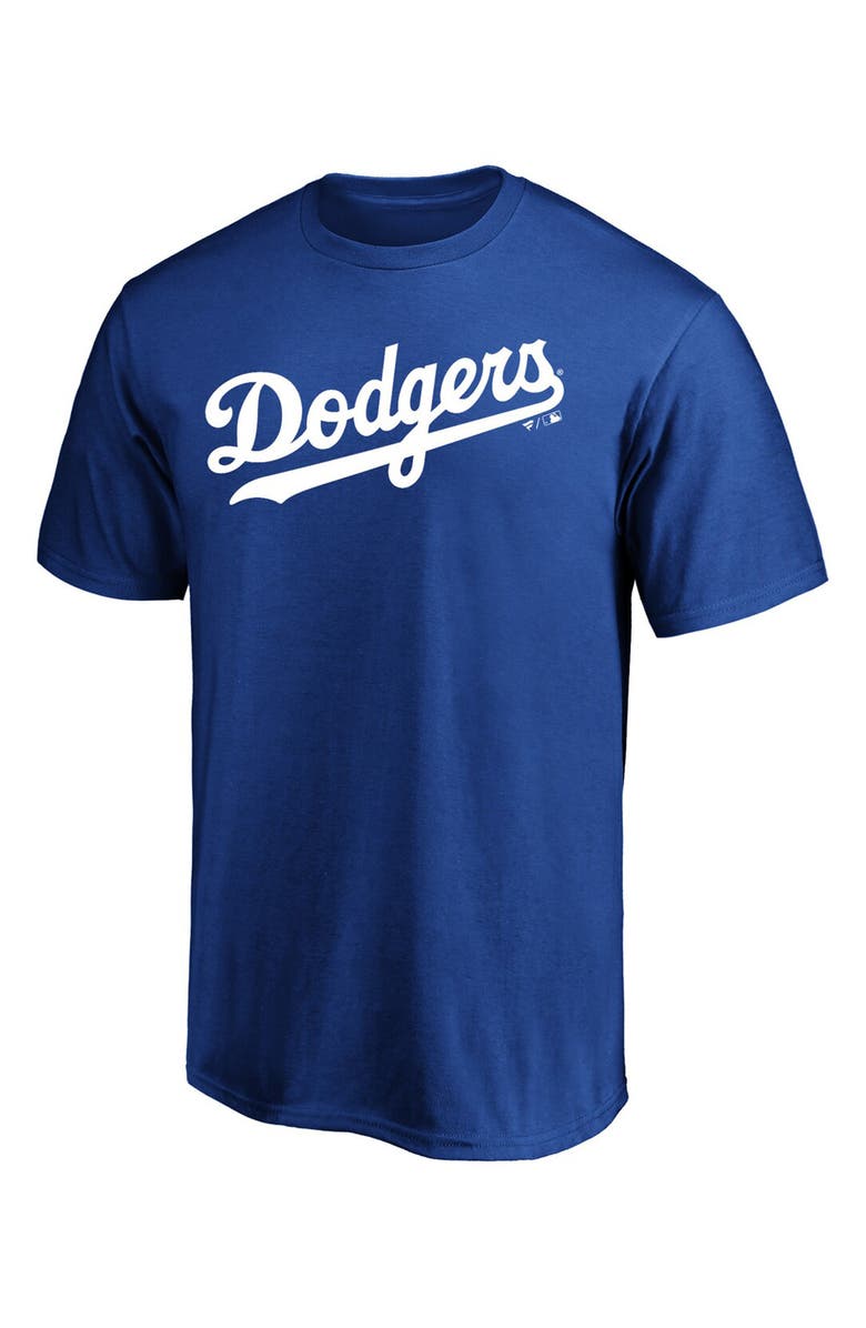 FANATICS Men's Fanatics Branded Royal Los Angeles Dodgers Official Wordmark T-Shirt, Main, color,