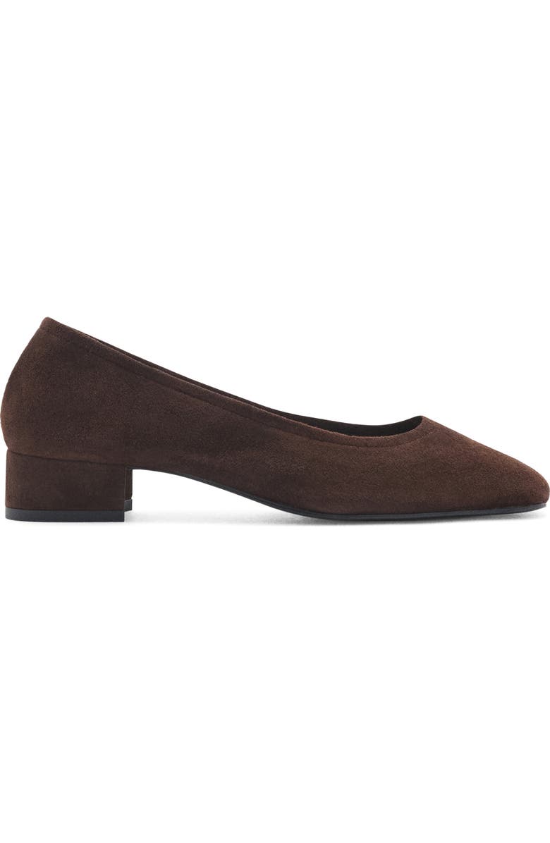 MANGO Suede Block Heel Pump, Alternate, color,