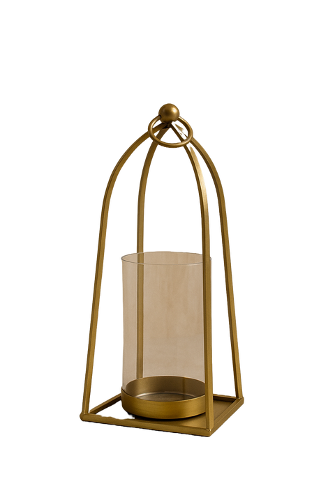 Arc Brass Hurricane Holder