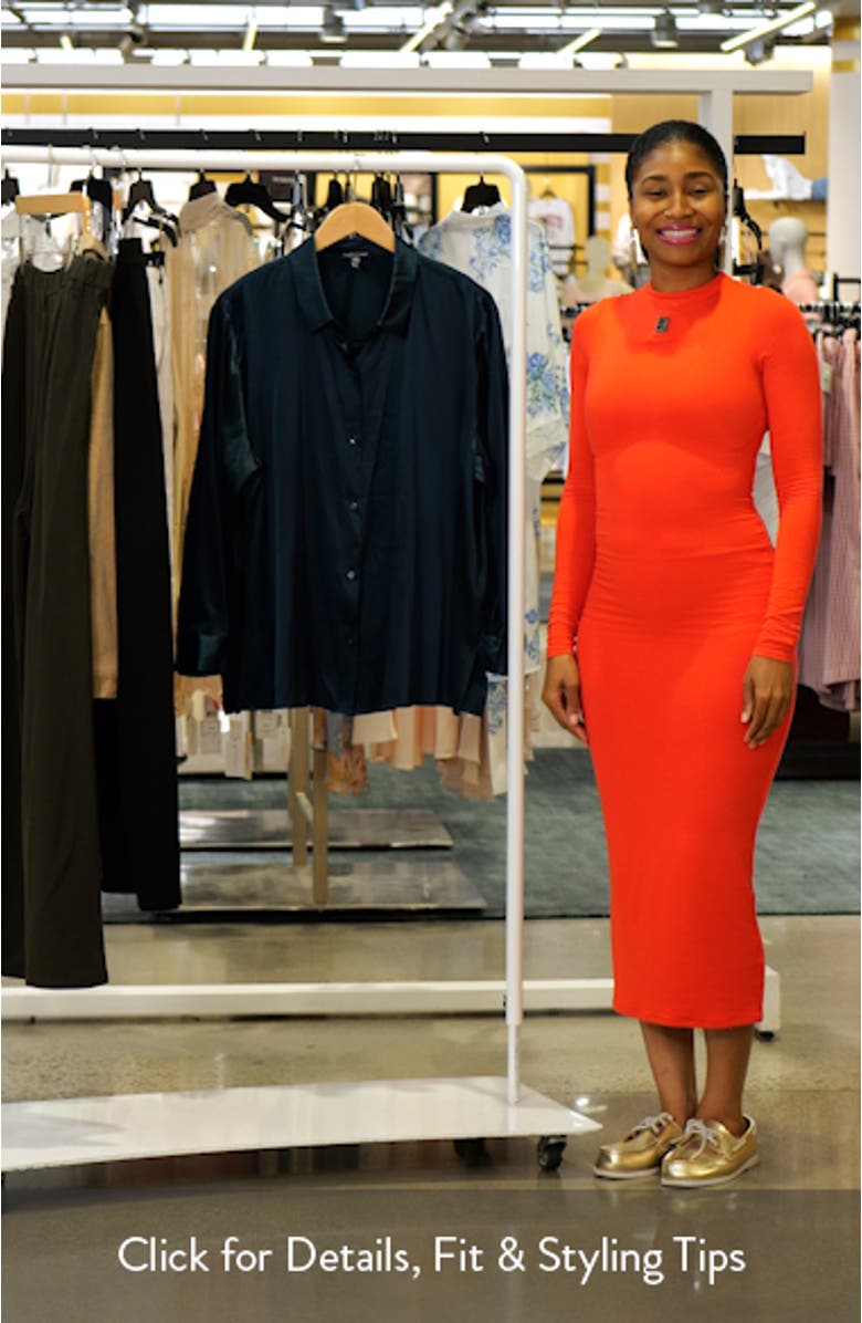 Classic Collar Stretch Silk Shirt, sales video thumbnail