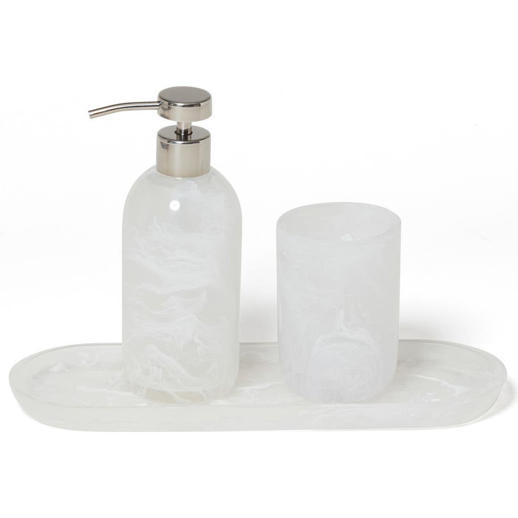 Roselli Trading Company Clouds 3-piece Bathroom Set In White