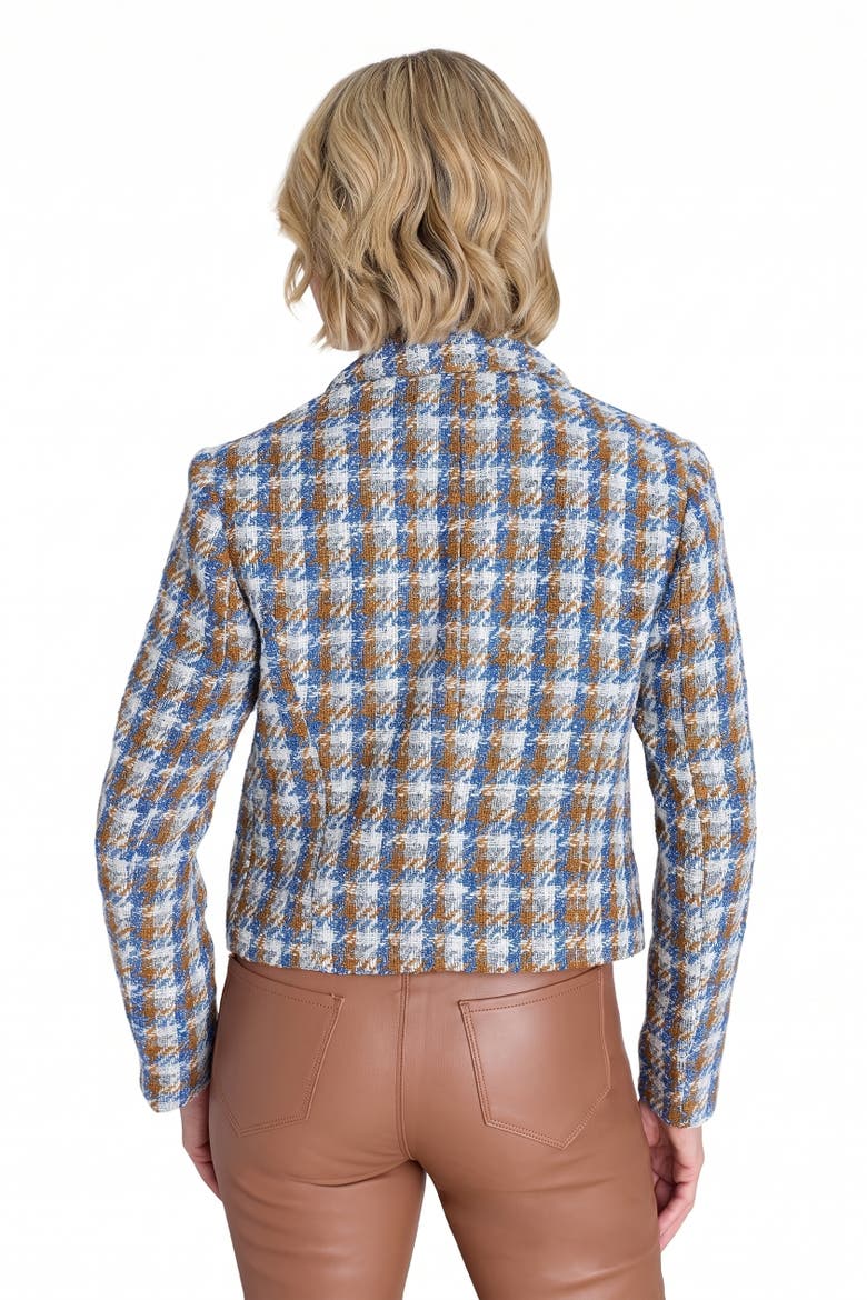 Gabrielle Double Breasted Tweed Blazer, Alternate, color, Coastal Multi