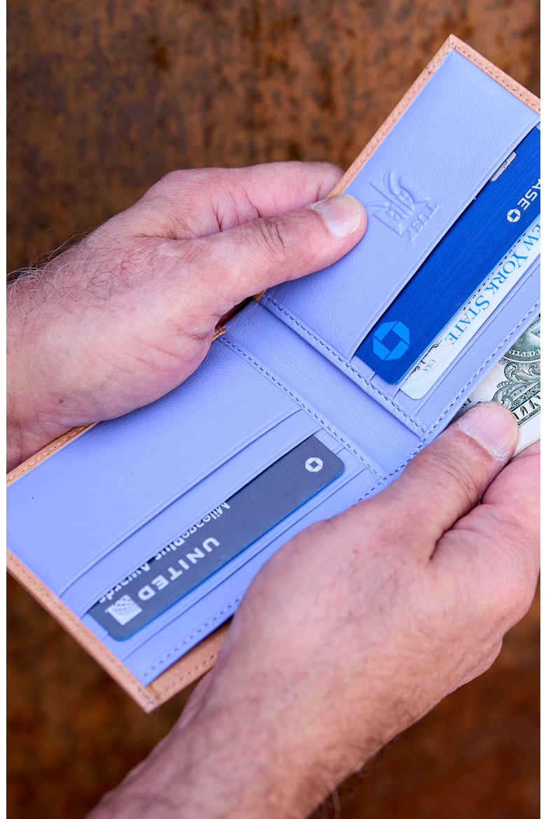 Utah Billfold Wallet with Slide Pocket, Alternate, color, Natural
