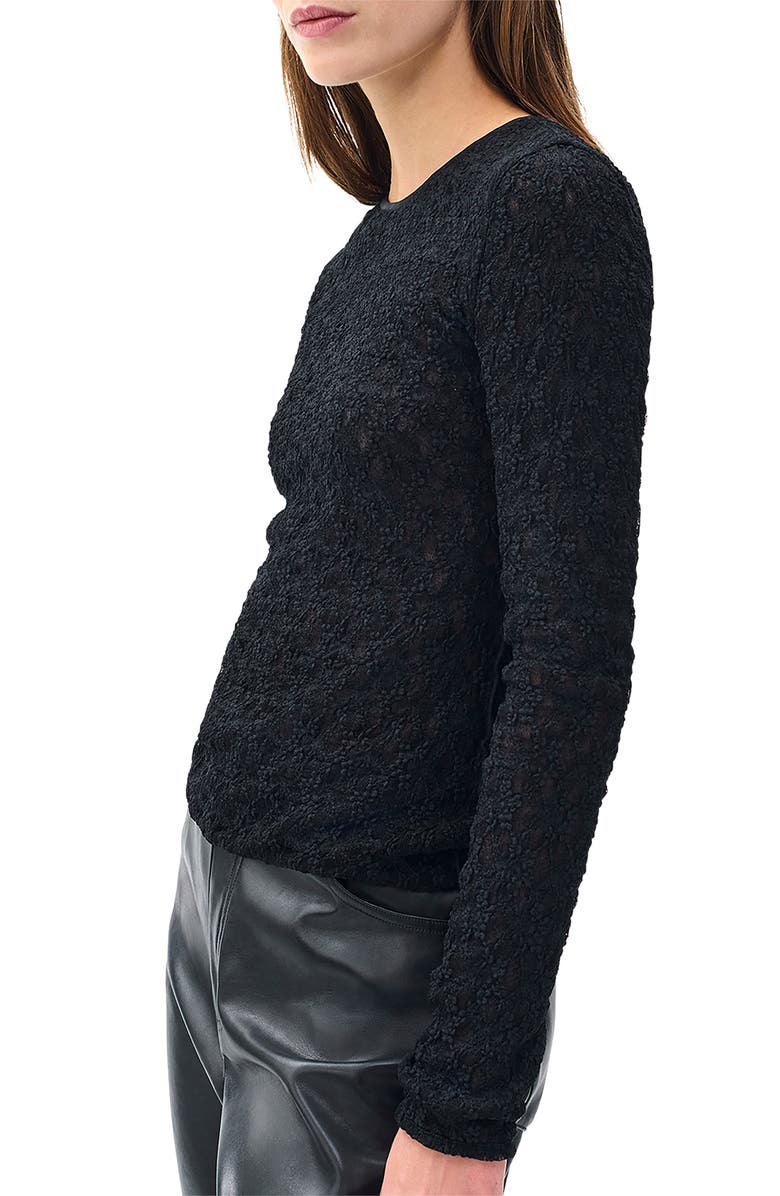 rag & bone Ellie Lace Top, Main, color, Black