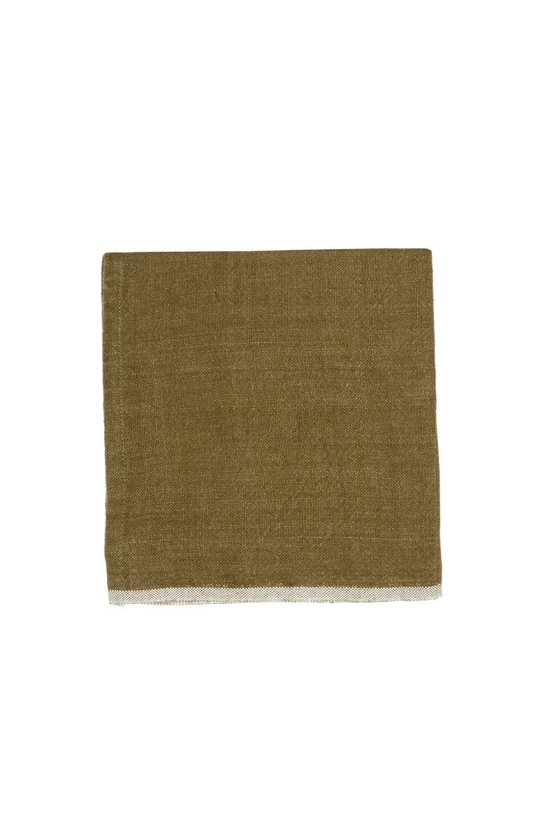 Chunky Linen Napkins - Set of 4, Alternate, color, Forest Green 20" x 20"