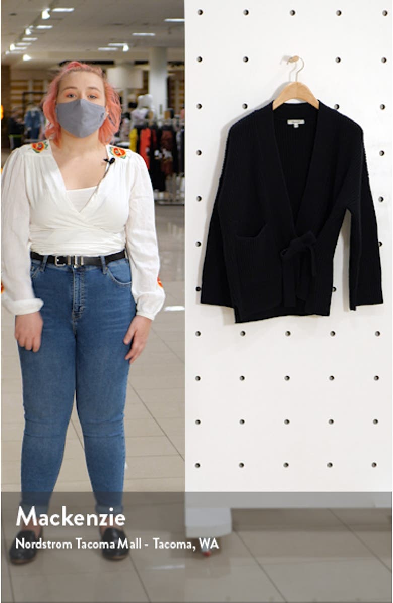 Madison Rib Side Tie Cardigan, sales video thumbnail