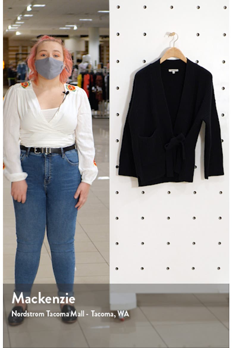 Madison Rib Side Tie Cardigan (Nordstrom Exclusive) video