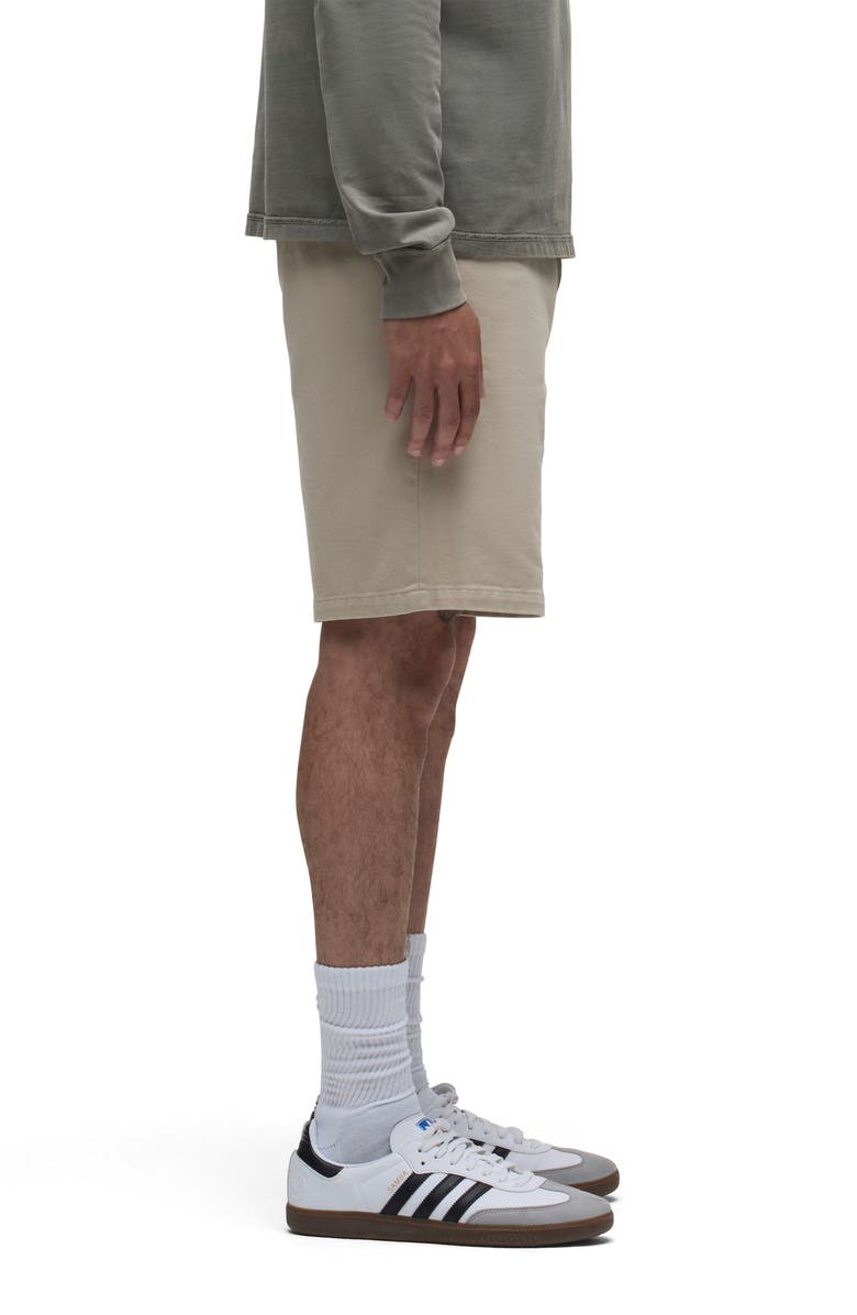 Hudson Jeans Venice Flat Front Tan Cotton Twill Chino Shorts, Alternate, color, Vintage Khaki