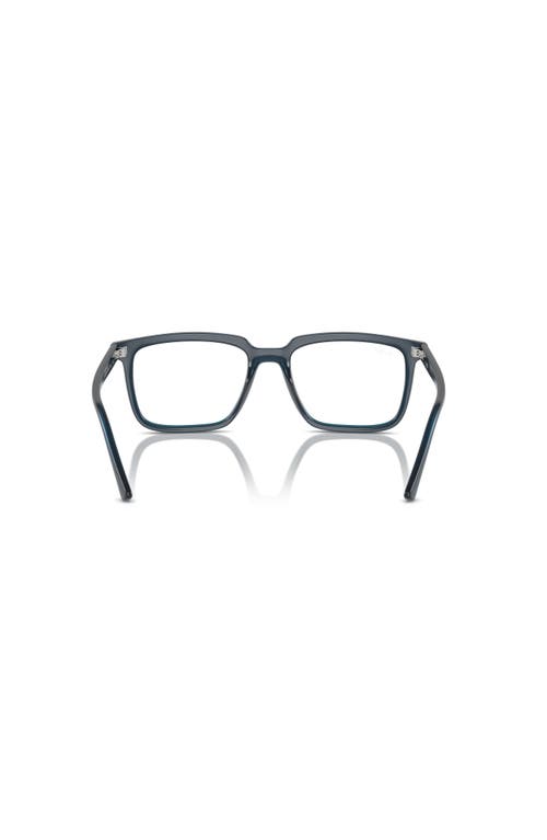 Ray Ban Ray-ban 54mm Rectangle Optical Glasses In Blue