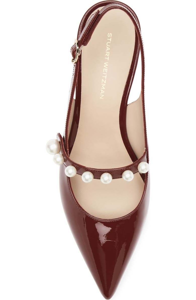 Stuart Weitzman Pia Mary Jane Slingback Pump, Alternate, color, Burgundy
