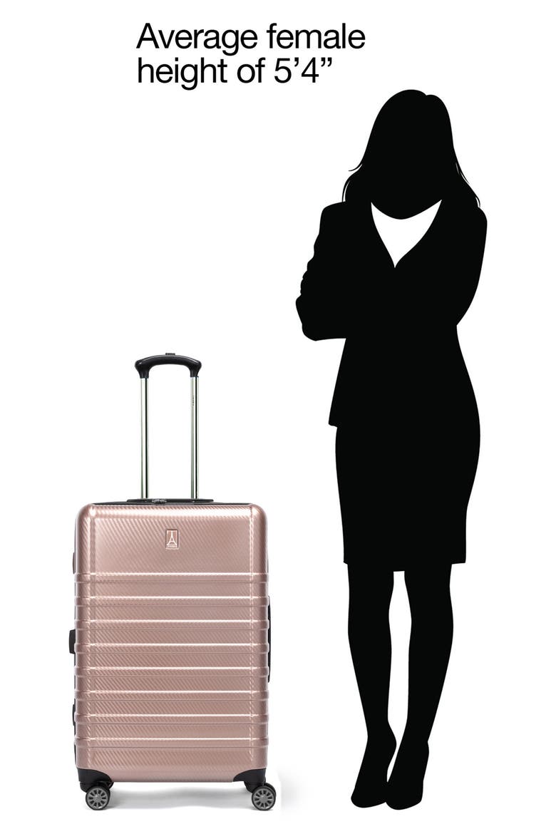 Rollmaster™ Lite 24-Inch Expandable Hardside Spinner Luggage, Alternate, color, ROSE CARBON FIBER