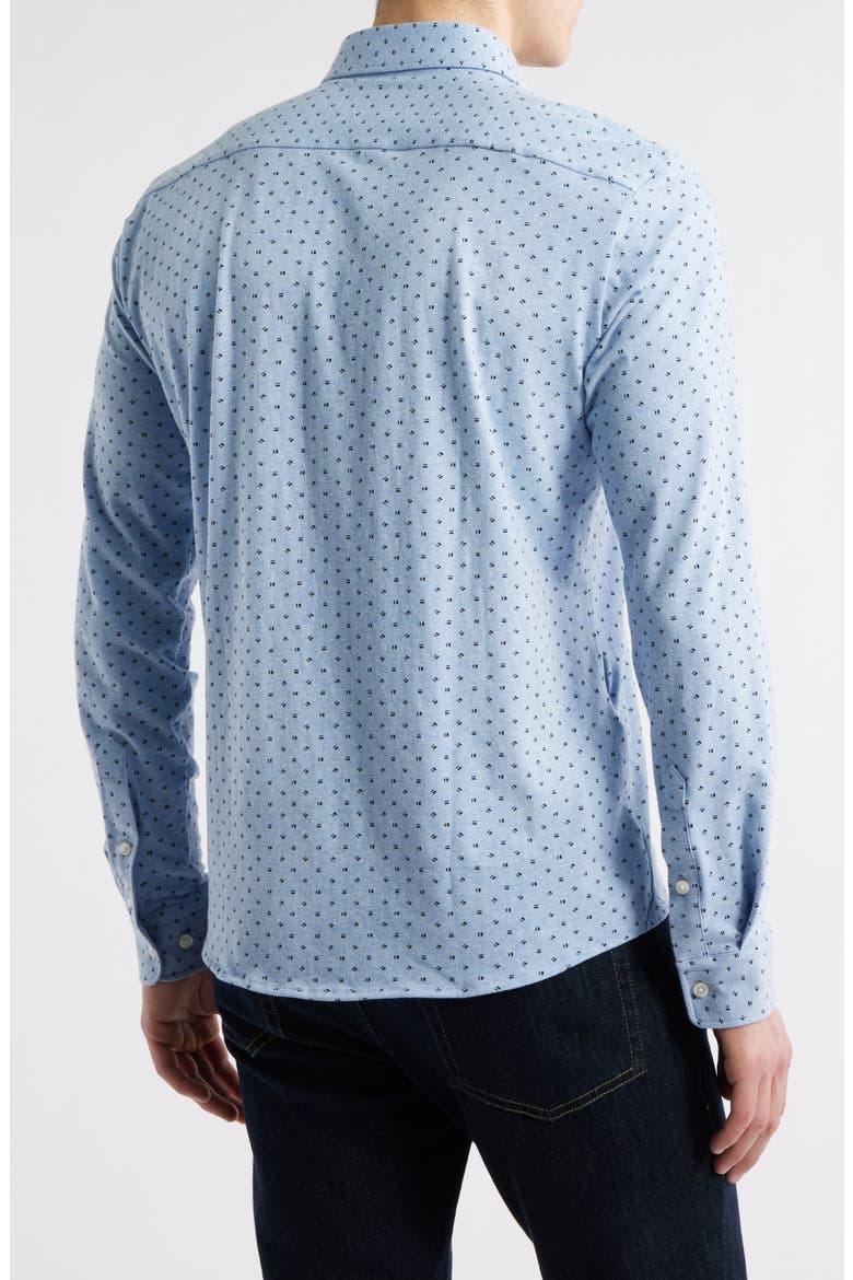 Roan Kent Stretch Cotton Button-Up Shirt, Alternate, color, LIGHT BLUE